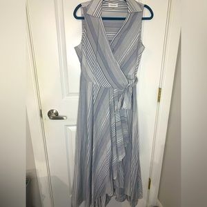 Calvin Klein Maxi wrap dress, size 6!
